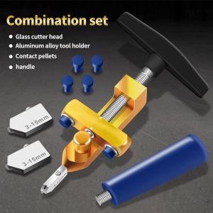Pemotong Kaca Dan Keramik Ubin Glass Cutter Manual Ukuran 2 in 1 Sudah Dapat 3 Mata Potongnya
