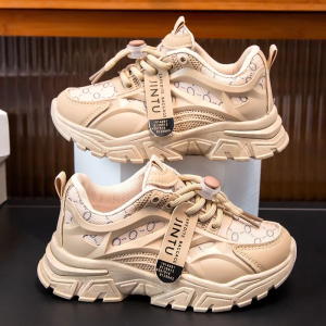 Korean Fashion Shoes for Girls Soft Sole Sneakers for Children Kids Casual Sport Shoes Pink Girls Sneakers Shoes Size 26-37