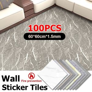 60*60CM Marble Wallpaper Adhesive Vinyl Marble Wall Sticker PVC Waterproof Self Adhesive Tiles