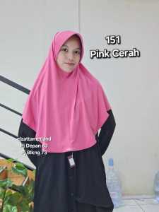 Jilbab Instan Bergo Polos Dewasa Terbaru Elzatta Zaria Citra Warna Lengkap Menutup dada Original Hijab langsungan