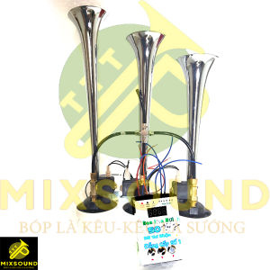 Kèn Baby SharkKèn nhạc 3 loa tiếng chuẩn 50 bài  Còi hợp âmKèn hợp âm dễ lắp đặt 12v-24VBảo hành 1 năm