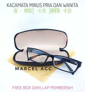 KACAMATA MINUS/KACAMATA RABUN JAUH PRIA DAN WANITA/KACAMATA RESEP/FRAME/FREE BOX DAN LAP