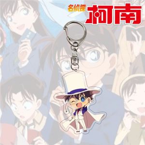 BS Japanese Anime Detective Conan Pendant Key chain Acrylic Key buckle Animation around Pendant  Bag accessories Gift SB
