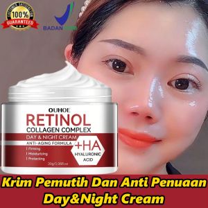 Retinol Cream Siang Malam 30g/Retinol Cream Anti Aging Perbaikan Retinol Night Cream Penghilang Flek Hitam Whitening Collagen Cream Cream Flek Hitam Membandel Mencerahkan Kulit Pemutih Mengecilkan pori-pori Anti Penuaan Anti Kerut