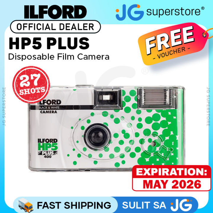 ILFORD HP5 Plus Black and White Disposable Camera with 27