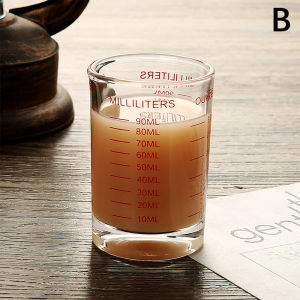 🔥🔥🔥Aofulai ถ้วยตวงทำจากแก้วทนความร้อนขนาด90 120มล. ถ้วยแก้วตวงทำจากแก้วตวงพร้อมหูจับสำหรับกาแฟเอสเปรสโซอุปกรณ์เสริมสำหรับบาริสต้า