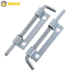 【N2HAO】 1Pcs Metal Lock Barrel Bolt Spring Loaded Latch 3.54 Long Grip Heavy Duty