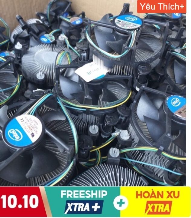 Quạt tản nhiệt CPU socket 775 1155 1150 1151 fan zin bóc máy