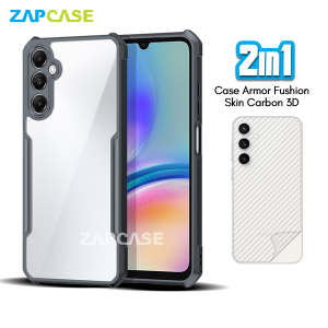 Case Samsung A05s Armor Fushion Casing Free Skin Karbon