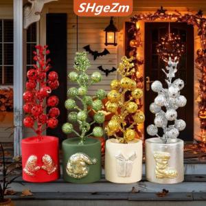 [COD] SHgeZm Scandinavian giáng sinh sắp xếp trái cây màu đỏ giáng sinh đơn giản nhà trong nhà máy tính để bàn phong cách trang trí trang trí