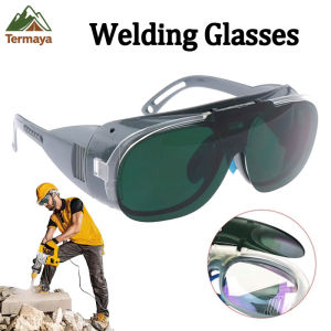 Termaya Welding Safety Glasses Anti-Splash Side Shields UV IR Arc Glare Protection For Welding Work