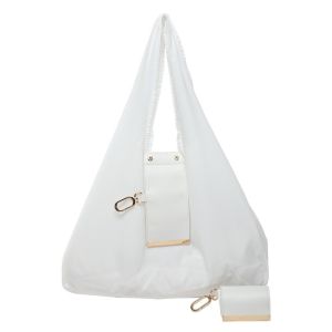 COUPLECOL Large Capacity Mini Keychain Tote Bag Reusable Lightweight Expandable Reusable Bag Handbag Key Ring Foldable Shopping Bag Supermarket