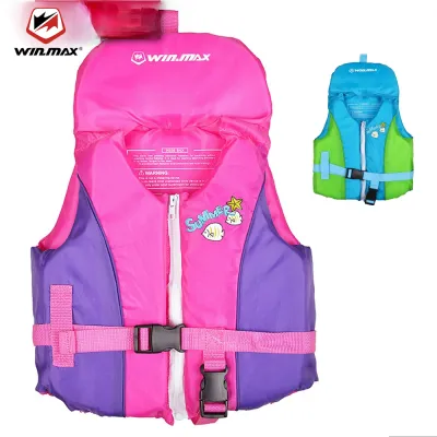 Winmax New Childrens Swimming Life Vest Swimming Jacket Blue for Kid SizeS-XL Buoyancy Garments