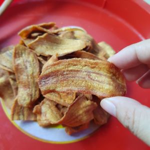 Chuối sấy không đường giòn ngọt từ chuối vừa chín tới không chất bảo quản _đồ ăn vặt healthy