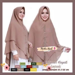 Meikahijab - Kerudung syari terbaru 2020 / Kerudung Instan Khimar Aisyahbana Hayati Swarosky Bahan Ceruty Premium Meikahijab / Jilbab Jumbo