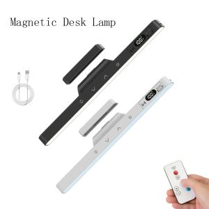 Type-c Rechargeable Under Cabinet  LED Touch Light Bar Indoor Battery Operated Closet Wireless Magnetic Desk Lamp Under for Kitchen Wardrobe Wall Lighting