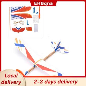 [COD]  HOT SALE Ship within 24 hours Rubber Band Elastic Powered Aircraft Glider Flying Plane Airplane DIY Kids Toy