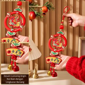2026 New Year Hanging Lantern Decor Spring Festival Pendant Home Decorations Lucky Koi Ornament Festive Gift