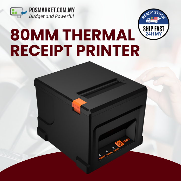 Heavy Duty Thermal Receipt Printer 80mm USB + LAN POSMarket BizCloud ...