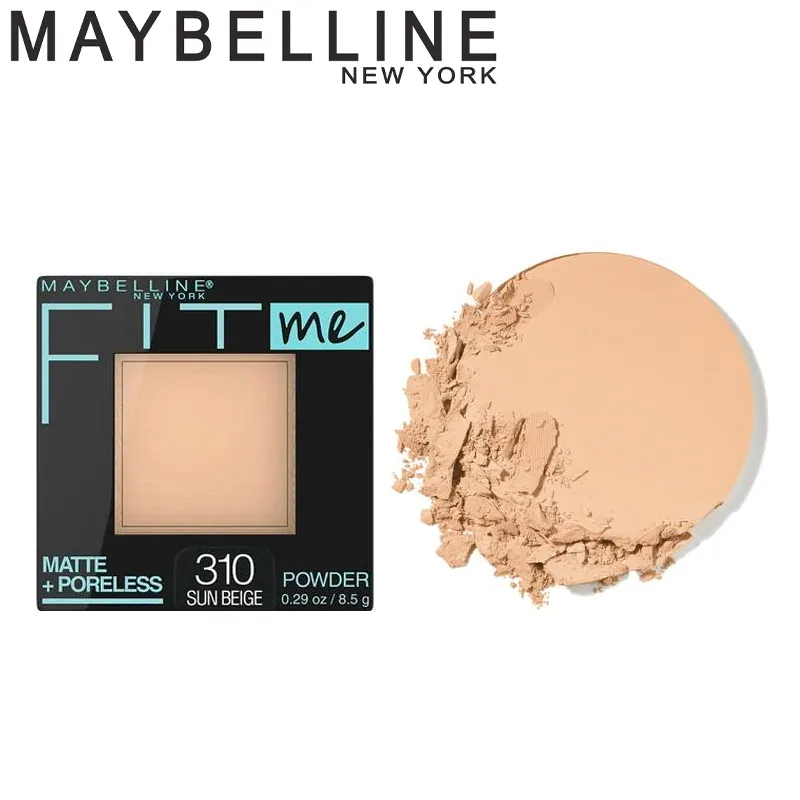 Maybelline Fit Me Matte + Poreless Pressed Face Powder Makeup, Buff Beige