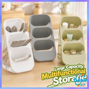 Adale Kitchen Utensil Holder 3 Grid Cutlery Storage Rack Large Capacity Chopsticks Spoon Fork Organizer