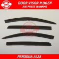 Perodua Alza 2009 2010 2011 2012 2013 2014 2015 2016 2017 2018 2019 Door Visor Mugen Style Window Air Press Air Vent Visors. 