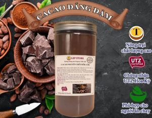 Bột cacao nguyên chất giống Indo - 500g ca cao giúp giảm cân câco dinh dưỡng | Lep Store