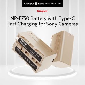 [KingMa] NP-F750 Replacement Battery with Type-C Charging Port for Sony Cameras and Accessories using F750 Type Batteries