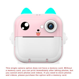 เด็กพิมพ์กล้องเครื่องพิมพ์ความร้อน 2.4 นิ้วหน้าจอ IPS เด็ก Digital Photo กล้องรองรับ TF Card คอนโซลเกมขนาดเล็ก