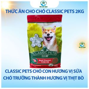 Thức ăn chó Smartheart Classic Pets túi 2kg vi sữa và vị bò hàng nhập thái lan chính hãng