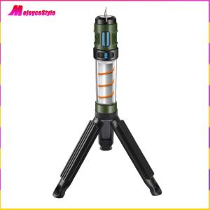 {MojoyceStyle}3 in 1 โคมไฟไล่ยุง USB ชาร์จโคมไฟตั้งแคมป์ไฟฉายกันน้ำพร้อมขายึดสามเหลี่ยมสำหรับกลางแจ้ง