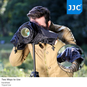 JJC Che mưa máy ảnh chuyên nghiệp cho máy ảnh Canon Nikon Sony DSLR & Mirrorless có ống kính nhỏ hơn 180 x 140 x 250mm phụ kiện áo mưa chụp ảnh cho máy ảnh