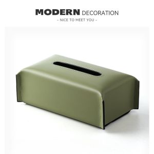 VALUEPULSE หนัง PU ฝาครอบกล่องทิชชู่ นุ่มนวล ดีไซน์ลูกสุนัข ชั้นวางผ้าเช็ดปากสี่เหลี่ยม น่ารัก รูปทรงสี่เหลี่ยม กล่องทิชชู่ สำหรับการตกแต่งบ้าน