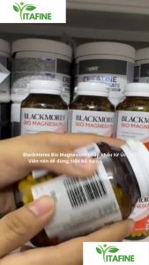 Viên Uống Bổ Sung Magie Blackmores Bio Magnesium 100 Viên Giúp Phục Hồi Cơ Giảm Stress - - Phù hợp cho người vận động nhiều làm việc căng thẳng hoặc có nhu cầu bổ sung magie hằng ngày - Hỗ trợ ngăn ngừa chuột rút cơ bắp.