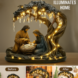 2D Flat Acrylic Nativity Jesus Birth Scene Ornament Christmas Decoration Religious Gift Shelf Desktop Display