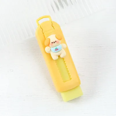 Penghapus Mekanik Macaron Karakter Sliding Eraser 4B Aesthetic Cute Stationary ATK3000