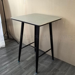 Vedourstyle Bar table 105cm Sintered Stone High Bar Table Meja makan bar Stone Cafe Table 吧台桌