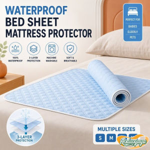Aoduoyaya Waterproof Bed Pad Reusable Underpad Leakproof Mattress Protector Adult Nursing Washable