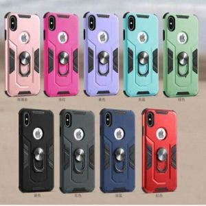 King Armor Shockproof Case with Ring Stand Holder Huawei Y6 pro Y9 prime 2018 2019 Nova 5t 7i 9 10 SE 11i P50 Honor 200 400 X5 X5B Plus X6 X7A X7B X7C X8A X8B X9A X9B X9C