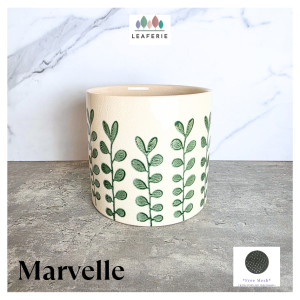 The Leaferie Marvelle plant pots. Ceramic flowerpot . flowerpots . flower pot . planter . planters