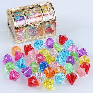 Hạt kim cương nhựa acrylic 500gr 100gr loại 15mmx15mm nhiều màu vật liệu làm hoa nhựa pha lê handmade S0562