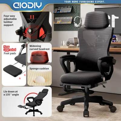 AIODIY Gaming Chair Computer Chair Home Ergonomic Chair Elevating Office Chair Comfortable Sitting Chair Student Esports Chair Bedroom Esports Chair