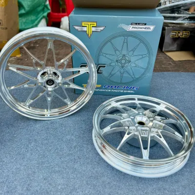 Mâm Tep cnc 10 cây Vario click ab màu crom bóng chính hãng