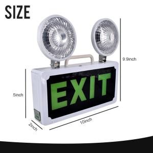 Original 【24 hours delivery】 Emergency Lamp Light Fire Emergency Lamp Ultrafire Rechargeable Twinhead LED Automatic Emergency Lamp for Brown OutSafety Exit Evacuation Instructions Work Lights