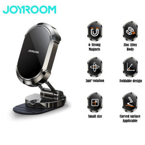 Joyroom JR-ZS312 Magnetic Car Phone Holder Mount All Metal Strong Magnetic Phone Holder for Car Dashboard Foldable & Flexible Phone Mount