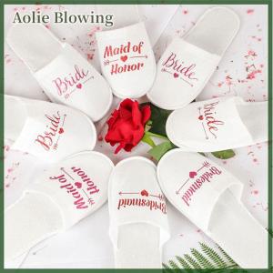 Aolie 1 cặp cô dâu trang trí đám cưới phù dâu bên Dép nữ Nguồn cung cấp bên