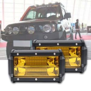 【Local seller +COD】1PCS/2PCS Waterproof 5inch 72W LED Work Light for Driving Fog Lamp Offroad Truck SUV Motorcycle