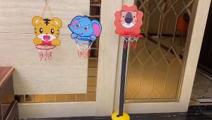 Children Basketball Stand Hanging Basketball Stand Cartoon Basketball Stand Outdoor Indoor Game Sports