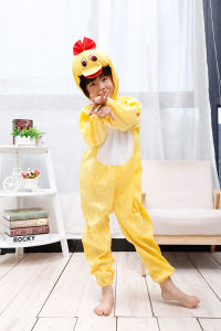 [READY STOCK MY] 3Y-9Y  Lovely Kids Boy Girl Costume Animal Costume Jumpsuit Safari School Performance Halloween Costume  (Bear Milky Cow Wolf Rabbit Giraffe)儿童动物表演服（牛，兔子，猴子，长颈鹿，鸭 Duck Monyet Arnab Zirafah Lembu