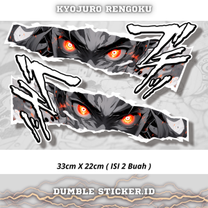 Sticker Stripping All Type Motor Print Cutting Stiker Mata Anime Kyojuro Rengoku